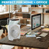 Comfort Zone 9 Inch Box Fan, Portable Electric Quiet, 3 Speed, Small Desk Fan, Ideal for Home, Bedroom, Dorm, & Office