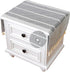 SIELUNO Nightstand Cover, Rectangle Bedside Tablecloth with Pockets and Tassel, Cotton Linen