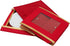 Simplify Holiday Salad Plate Dinnerware Storage Box, 9.45 Inch, Christmas China with 12 Felt Dividers for Tableware