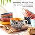 24oz Set 4, DOWAN Mosaian Soup Mugs, Large Coffee Mugs of Soup Mugs With Handles, Ceramic Mugs