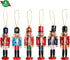 Ornativity Nutcrackers Hanging Ornament Figures, Christmas Mini Wooden King and Soldier Nutcracker