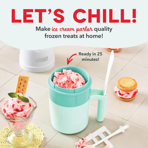 Frozen 1.6 Dash My Pint Ice Cream Maker - Compact & Convenient Single-Serving Ice Cream Maker - Makes Gelato, Sorbet