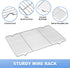Baking Sheet with Wire Rack Set - 1 Baking Tray + 1 Cooling Rack - Zacfton 16 x 12 x 1 Inch