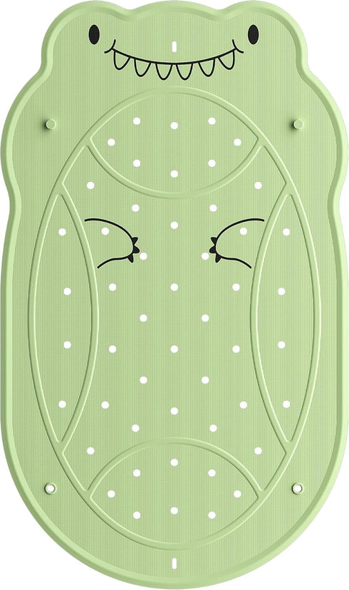 UNEEDE Dinosaur Kids Bathtub Mat - Extra Thick Rubber Shower Mat for