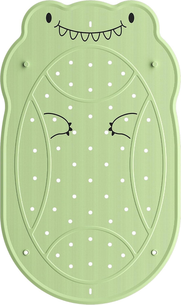 UNEEDE Dinosaur Kids Bathtub Mat - Extra Thick Rubber Shower Mat for