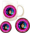 David Cassidy 70's Singer Cup + Magnet + Pin, Astrology Aries Zodiac Metal Tiger