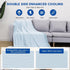 HOMFINE Cooling Blankets for Hot Sleepers - Lightweight Soft Double Side Enhanced Cooling Blanket, 50 x 70 inches,