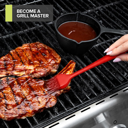 Modern Innovations Cast Iron Melting Pot, Basting Pot for Grill Cooking, Small Cast Iron Saucepan