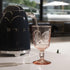 Bormioli Rocco Romantic Colored Crystal Glass Stemware Set of 4, 10.75 Oz, Cotton Candy Pink, Made in Italy.