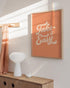 HAUS AND HUES Relax Sign Peach Pictures for Room, Cute Quote Posters & Inspirational Wall Art for Girls