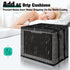 Waterproof Window Air Conditioner Cover for Outside, Detachable Drip Cushions, All Seasons AC Protection