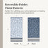 6-Piece 100% Set 2 2 2 Modern Threads Floral Trail Cotton Towel Reversible Yarn Dyed Jacquard - Includes Bath Towels