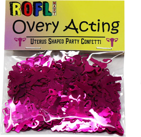 ROFLmart Metallic Pink Uterus Confetti for Party Decoration (1)