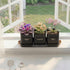 Set PERFNIQUE Indoor Herb Garden, Herb Planter with Tray, Farmhouse Indoor Plant Pots, Windowsill Herb Garden