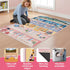 4x6 Rug&Play Ultra Soft Rainbow Dollhouse Play Rug for Girls Room Washable Non-Slip Area Rugs for Kid Bedroom & Kids