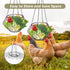 2PCS Hanging Chicken Feeder, Chicken Toys for Coop, Foldable Large Poultry Vegetable Fruits Feeder Basket with Hanging