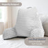 Nestl Reading Pillow with Shredded Memory Foam, Luxe Cut Plush Back Pillow for Sitting Up in Bed, Back and Arms