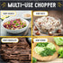 Checkered Chef Salad Chopper Tool with Cover - Mezzaluna Knife Stainless Steel Vegetable Rocker