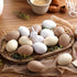 Gejoy 24 Pcs Easter Speckled Eggs Textured Plastic Eggs Neutral Easter Decor Pastel