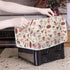 Toaster Dust Cover 4 Slice, Stain Resistant Kitchen Appliance Cover with Top Handle, Coffee Pink Beige