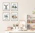 LOEDVESTR 4-pack20.32 25.40 cm Forest Animals Bible Verse Poster Inspirational Quote Poster Watercolor Wall Art