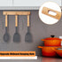 Silicone Spatula Set, Heat Resistant Spatulas for Nonstick Cookware - Large Rubber Slotted Solid Turner Spoon for