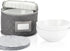 Stack Store Plus More China Storage Quilted Case for Dessert Plates, Bowls, Small Plates, Gray, 8" W x 6" H
