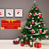 40 Pcs Christmas Silverware Holders, 20 Santa Hats and 20 Christmas Socks Flatware Organizers for Dinner Table