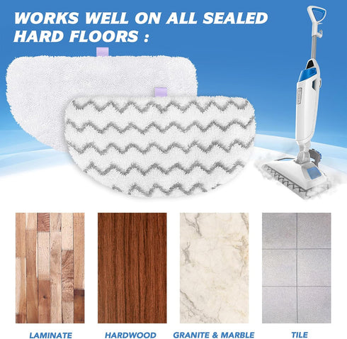Tidy Monster Steam Mop Replacement Pads, Compatible with Bissell Powerfresh Steam Mop Series, 2 Pack Scrub Plush