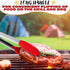 Extra Long 17.3" Tongs for Cooking & Grilling - Heat-Resistant Kitchen Tongs with Silicone Tips for BBQ