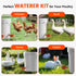 Eggluuz 6 Pack Chicken Waterer Cups, Automatic Chickens Water Cups for Poultry Orange