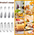 Spreader Knife Set, 8-Piece Cheese and Butter Spreaders, Mini Serving Tongs, Stainless Steel Multipurpose Knives