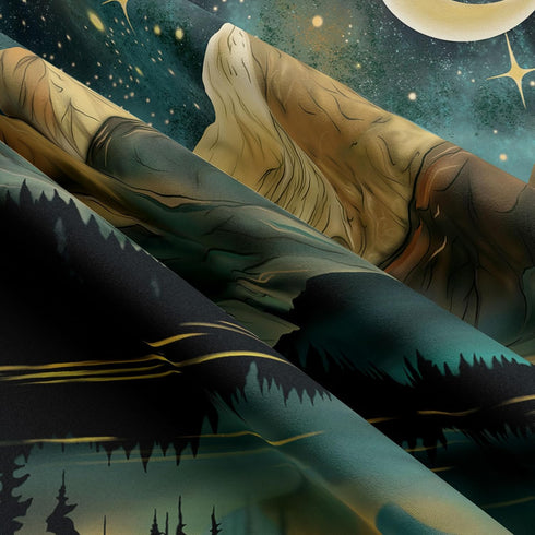Tapzen Mountain Tapestry, Nature Landscape Rocky Mountain Wall Hanging for Bedroom Aesthetic, 40 x 30 Inches