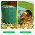 MHXWNHA 2-Pack 80 (33H 26D Inches) 4 Gallon x Reusable Standable Yard Waste Bags with Handles for Leaves, Debris, Grass