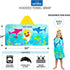 Franco Baby Shark Soft Cotton Terry Hooded Towel Wrap, 24 in x 50 in, Kids Bath/Pool/Beach