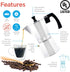 GROSCHE Milano Moka Pot | 3 Espresso Cup - 5 oz | Stovetop Espresso Percolator & Coffee Maker