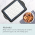 Chicago Metallic Silicone Pastry Mat with Measurements, Baking Mat with Cookie Marks, Gray 16.5x11.5 Inch