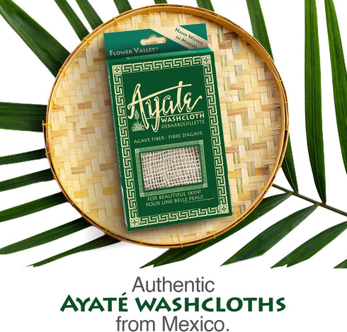 Exfoliating Washcloth, Face & Body for Shower, Body Loofah Alternative, Scrub Towel, Agave Fiber