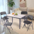 2 Pack Commercial (2, Folding Chairs with Fabric Padded Cushion and Back, Grade Metal Chairs with Comfortable Fabric