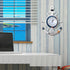 Sea Theme Nautical Anchor Steering Wheel Wall Clock, Suit for Hanging Decoration and Wall Mounted Ornament