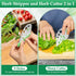9 Herb Stripper holes, Luxiv Stainless Steel Kitchen Herb Stripping Tool Loose Leaf Kale Razor Metal Leaf Pealer