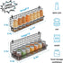 6-Tier JKsmart Spice Rack Organizer with Door Hook, Wall Mounted & Over the Door Spice Racks for Kitchen Pantry Door