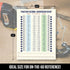 Magnetic Fraction & Decimal Metric-to-Imperial Conversion Chart, Durable & Waterproof Guide