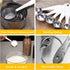Joyhill Measuring Cups and Spoons Set of 10 Piece, Stainless Steel Stackable Measuring Cups for Cooking and Baking