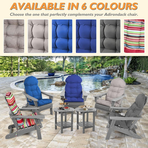 Mguio 44''L 19''W 4''H Adirondack Chair Cushion, Rocking Chair Cushions High Back, Thickened Patio Chair pad for Indoor