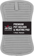 All-Clad Premium Pot Holder & Hot Pad, 100% Cotton, Heat Resistant to 500 Degrees, Titanium, 1-Pack