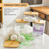 3+1 Pack Laundry Pods Container & Dryer Sheet Holder, Acrylic Square Laundry Room Organization and Storage Jars
