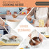 Hvygss 6Pcs Large Silicone Cooking Utensils Set: Heat Resistant Non-Stick with Wooden Handle