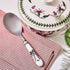 Portmeirion Botanic Garden 10" Serving Spoon, Foxglove Motif, Porcelain Handle & Stainless Steel