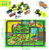 Mfmiudole Set 10 (4 6 Community 39.4"x59" Farm Play Rugs Gift - Vehicles Construction Trucks + Cars), Traffic Rug
